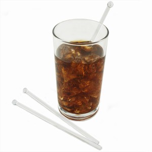 Flat Ball Stirrers Clear (Pack of 1000)