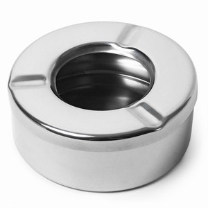 Windproof Ashtray Stainless Steel (Single)