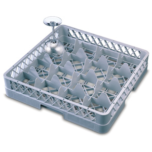 16 Compartment Glass Rack