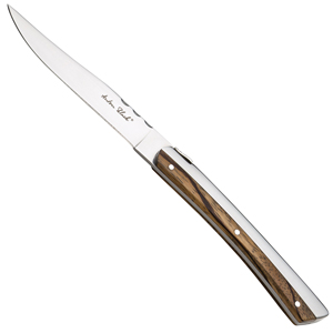 Utopia Anton Black Laguiole Half Wood Handled Steak Knives (Case of 12)